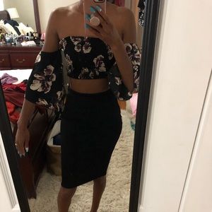 Floral crop top